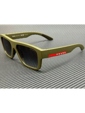 New Prada Linea Rossa Men Matte Green Sunglasses 56-16-145